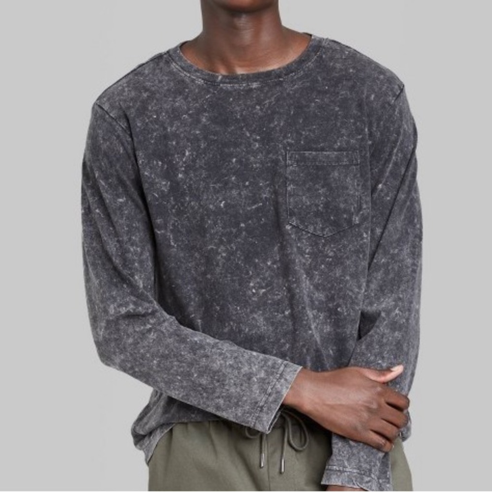 Men's Long Sleeve T-Shirt - Original Use Black Wash M
